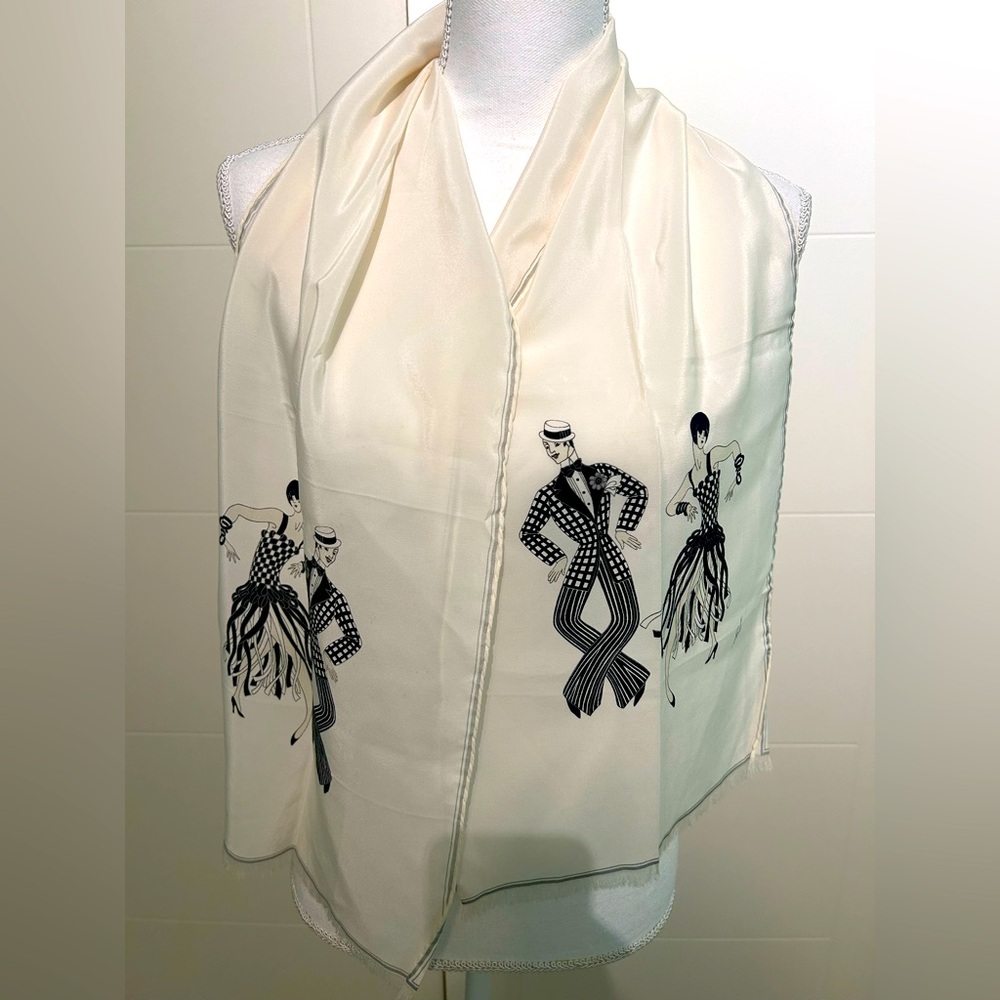 Erte Silk Art Deco Scarf